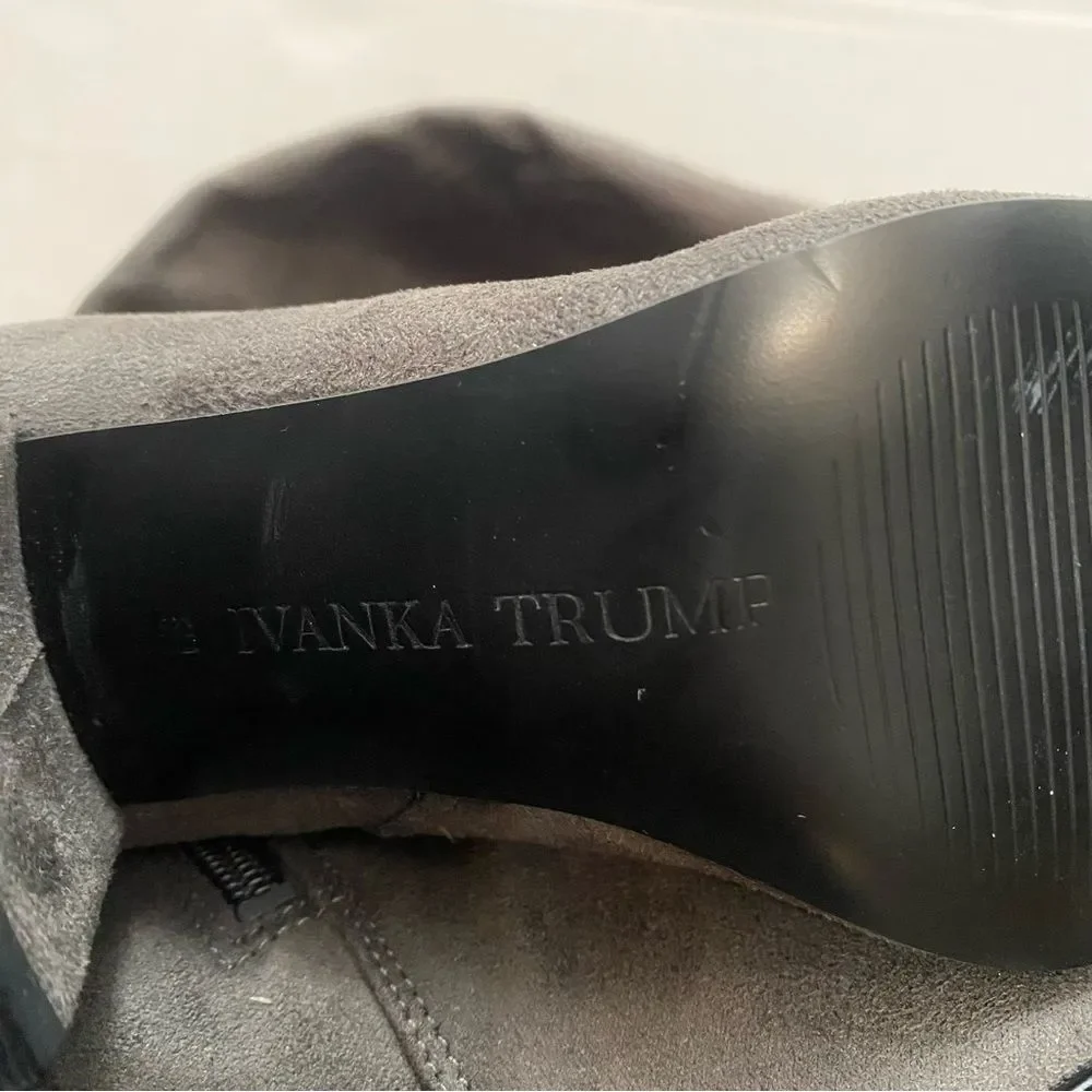 Ivanka Trump Over the Knee Gray Boots